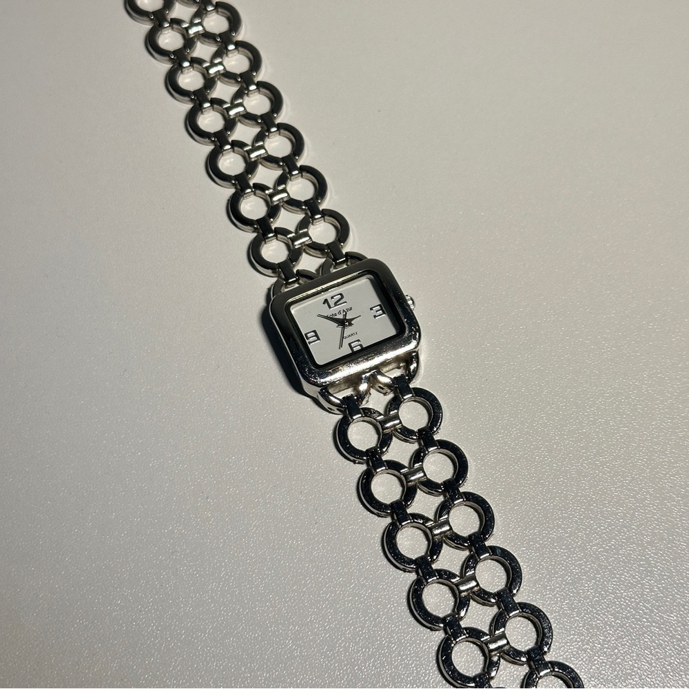 Cote D’ Azur Women’s Silver Watch